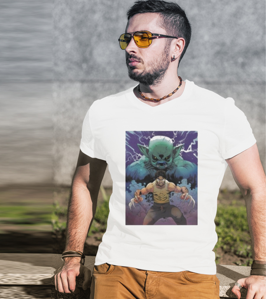 Rick Glassman Rick And Goblin Wolverine Style Fantasy T-Shirt