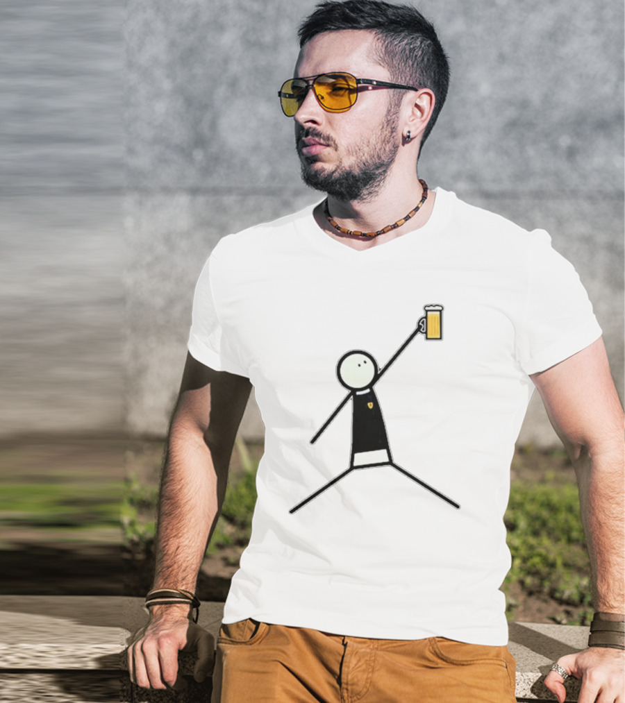 The Schottland Jumpman Stick Figure Beer Icon Scotland T-Shirt