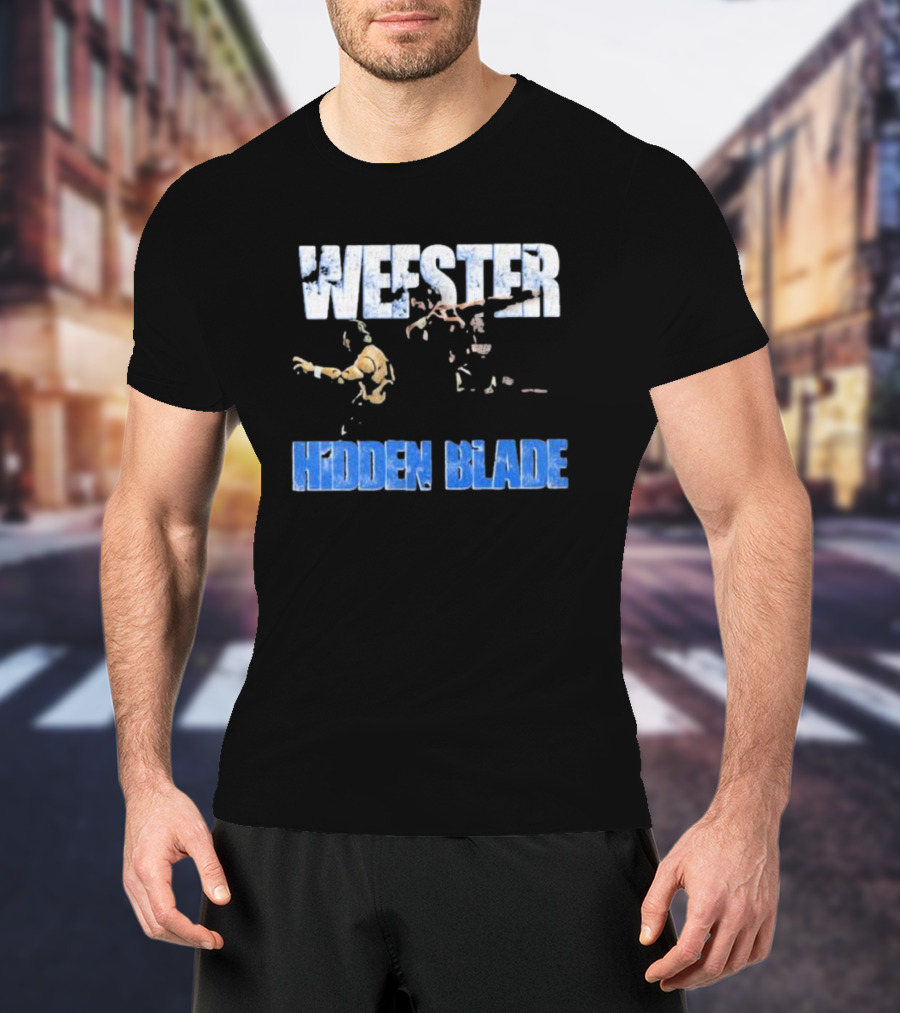 Wefster Hidden Blade Wrestling Action And Combat T-Shirt