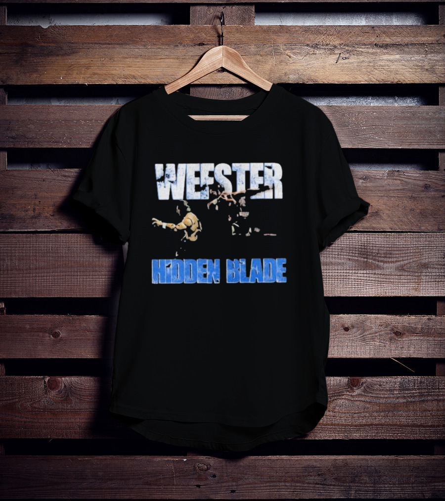 Wefster Hidden Blade Wrestling Action And Combat T-Shirt