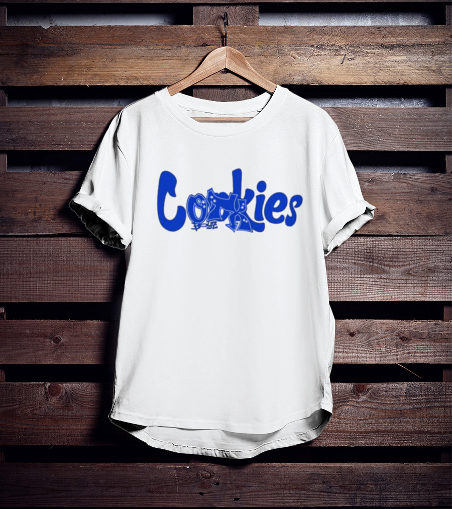 Cookies X Otxboyz Out Of The Box Graffiti Blue Streetwear Collaboration T-Shirt
