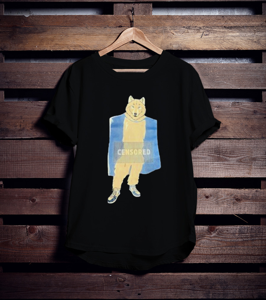 Lisan Jal Gaib Censored Wolf Retro Sneakers T-Shirt