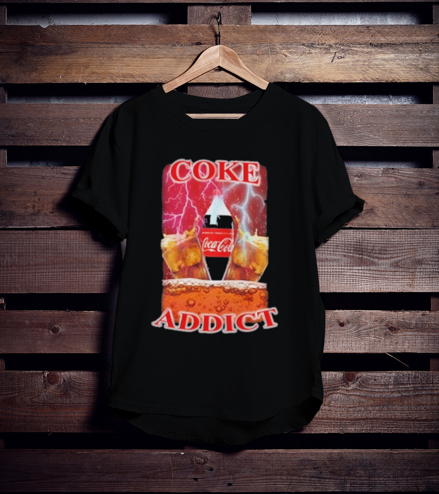 Coke Addict Orbital Clothing Coca-Cola Lightning Bubbles T-Shirt