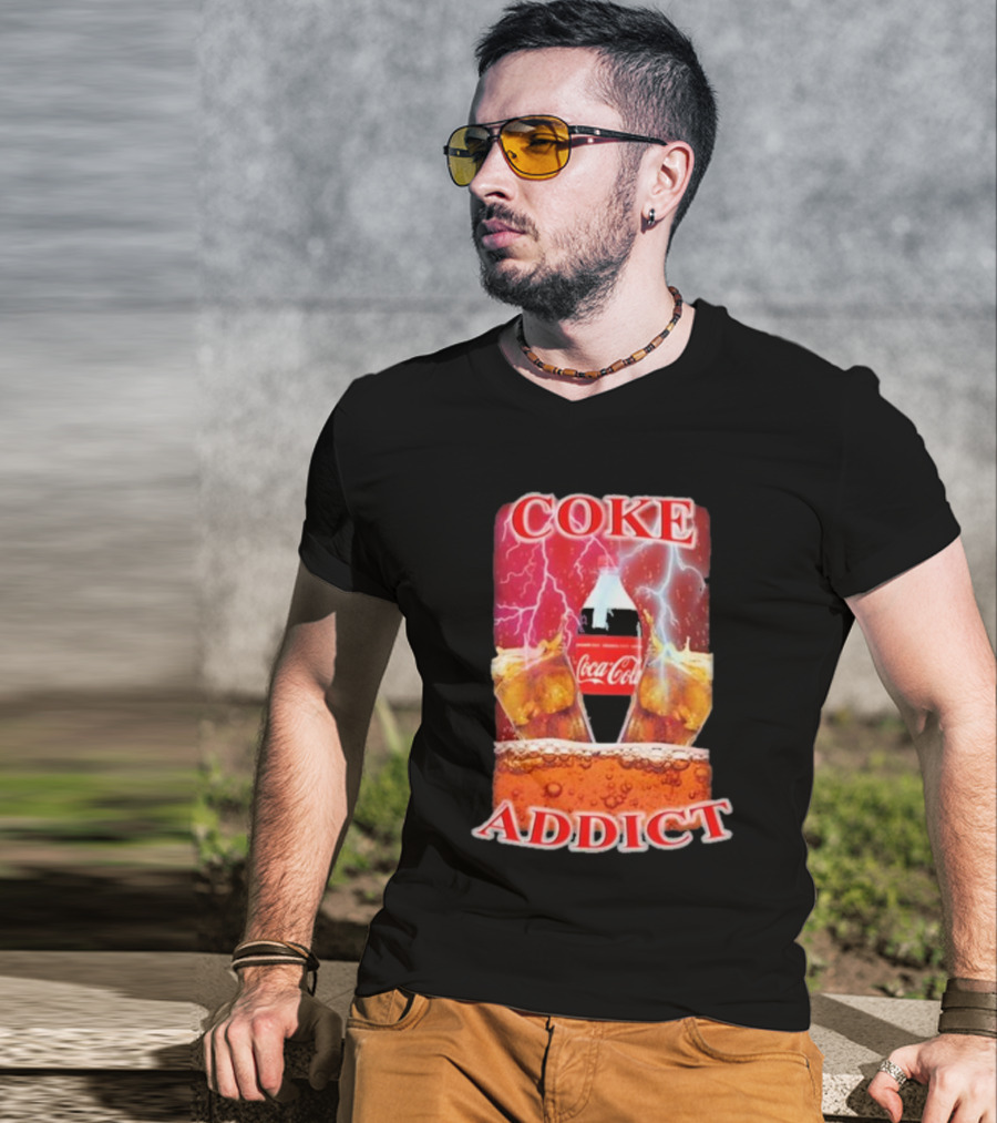 Coke Addict Orbital Clothing Coca-Cola Lightning Bubbles T-Shirt