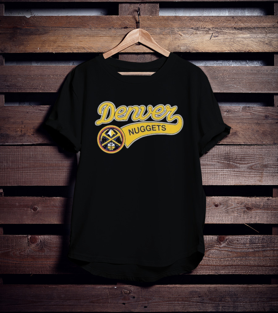Denver Nuggets Script With Round Emblem T-Shirt