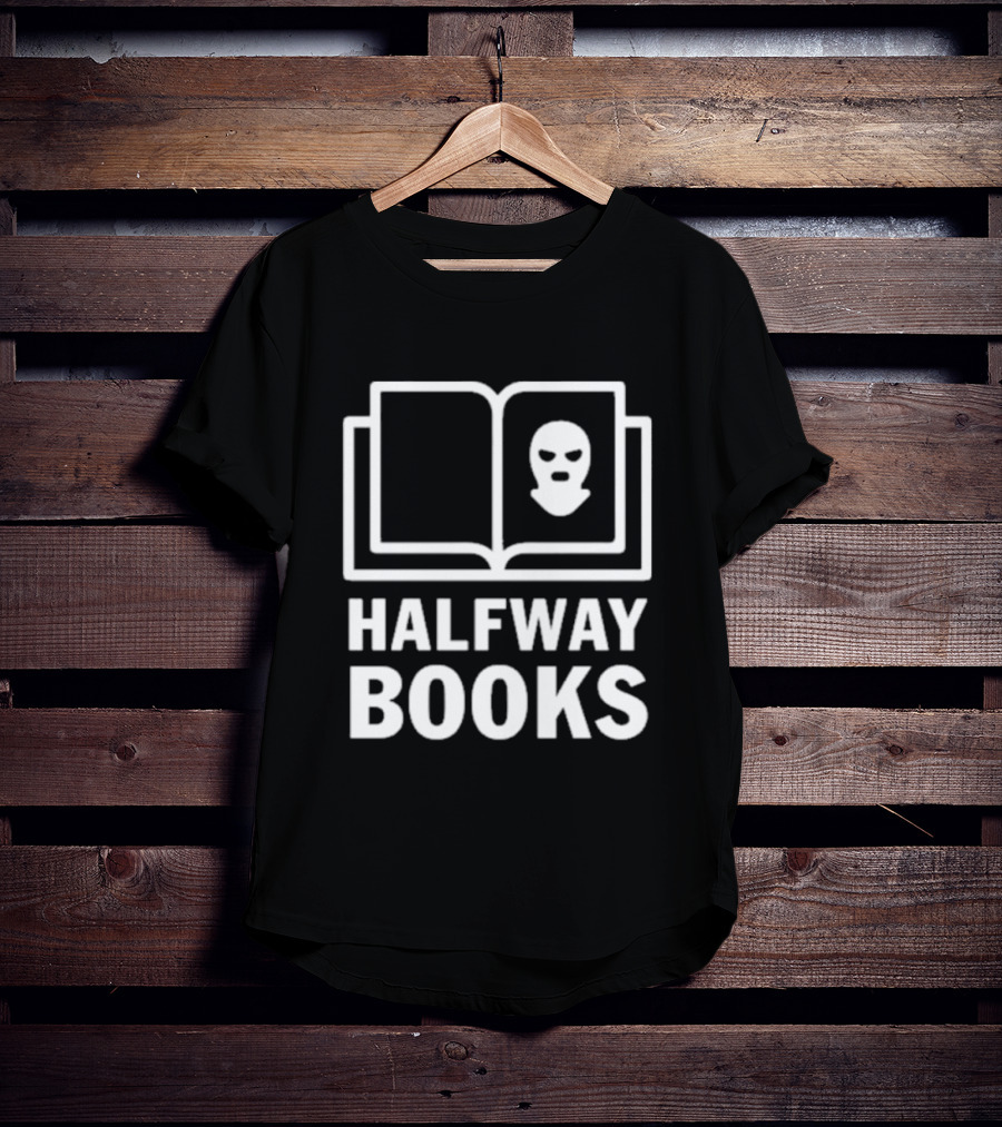Shea Serrano Halfway Books Open Book Mask T-Shirt