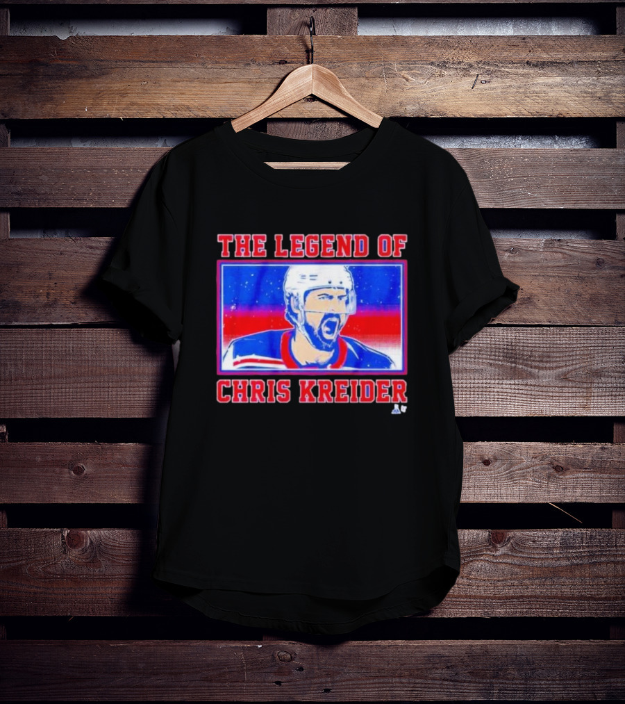 The Legend Of Chris Kreider Hockey Icon Burst T-Shirt