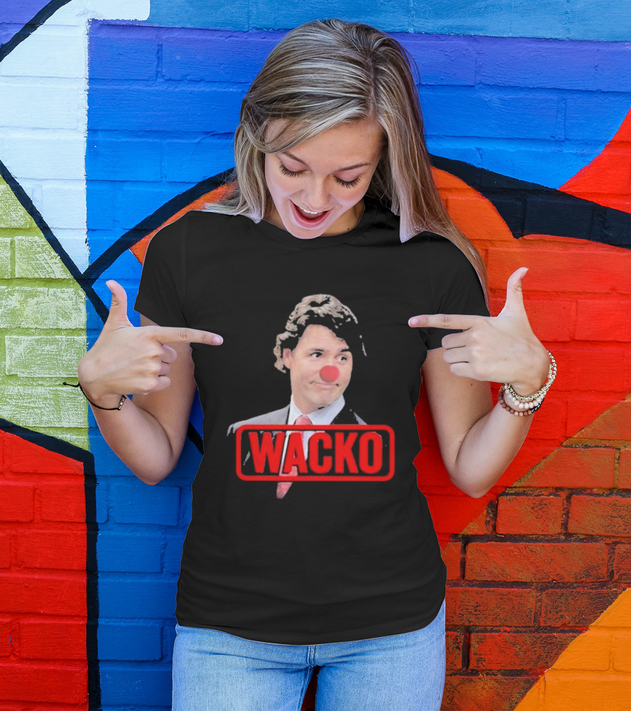 Trudeau Wacko Red Nose Canadian Clown T-Shirt