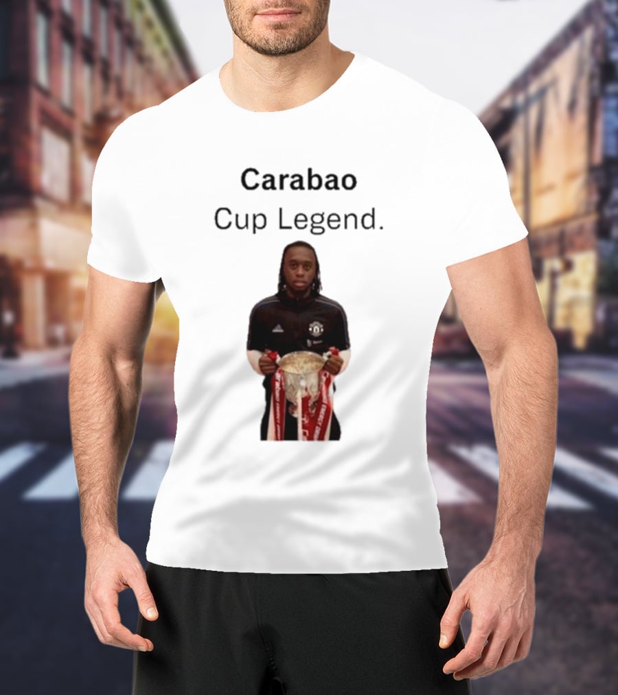 Carabao Cup Legend Football Icon Holding Trophy T-Shirt