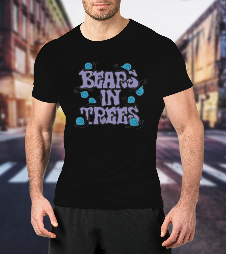Bears In Trees Snails Psychedelic T-Shirt