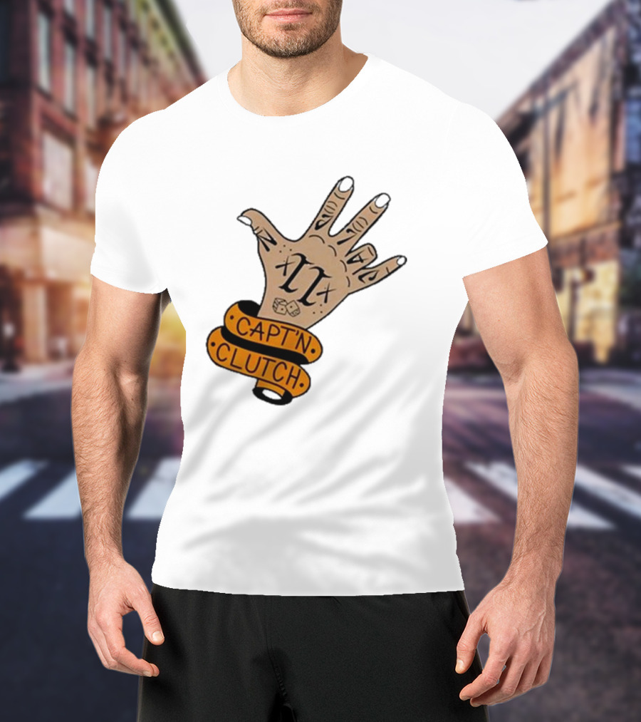 Cap’n Clutch Five Dice Hand Tattoo T-Shirt