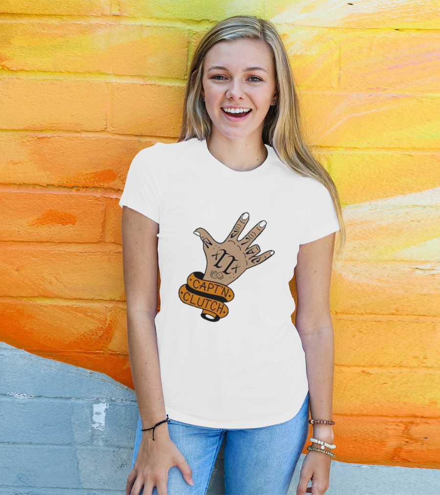 Cap’n Clutch Five Dice Hand Tattoo T-Shirt