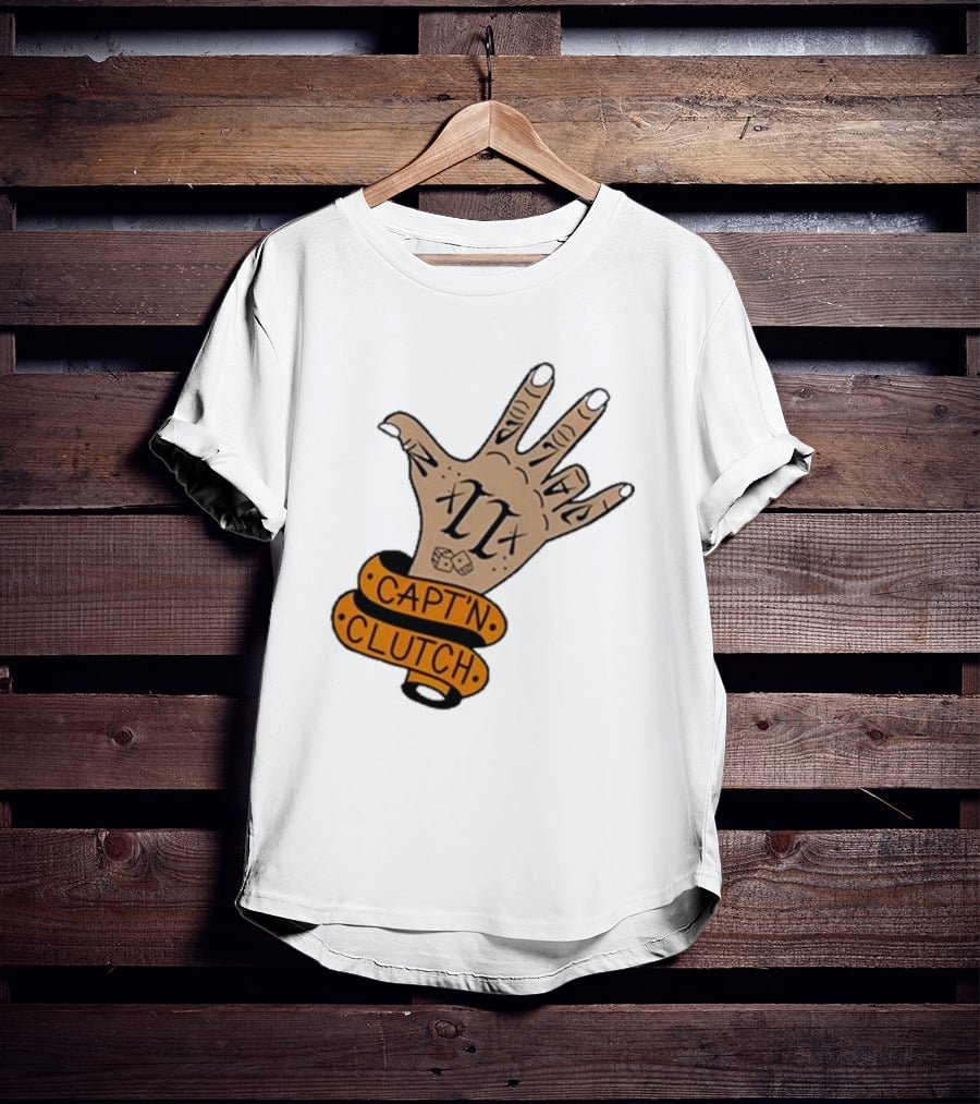 Cap’n Clutch Five Dice Hand Tattoo T-Shirt