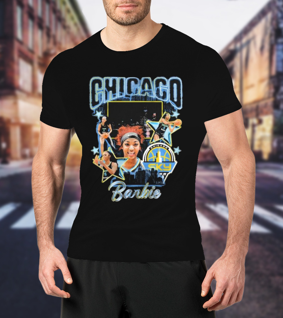 Chicago Sky Barbie Basketball Chicag0 Images T-Shirt