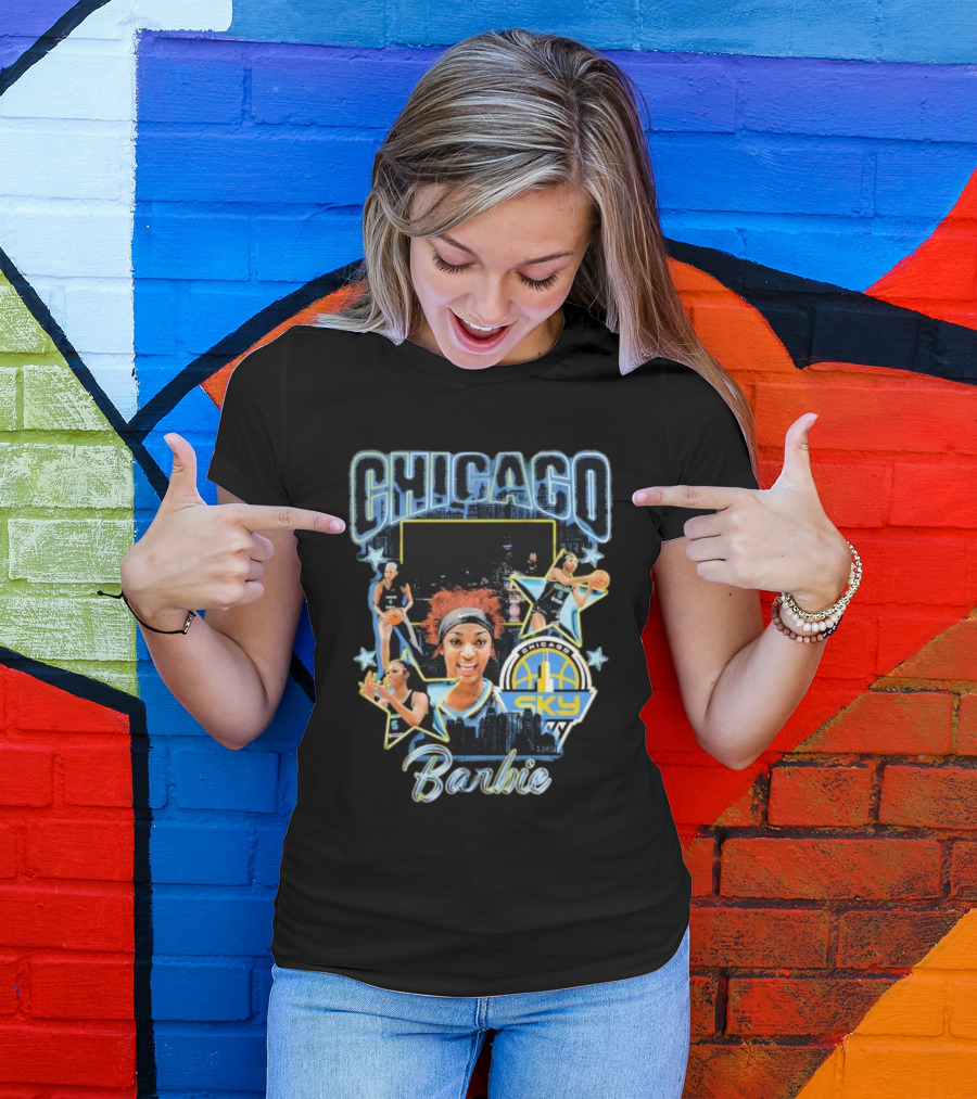 Chicago Sky Barbie Basketball Chicag0 Images T-Shirt