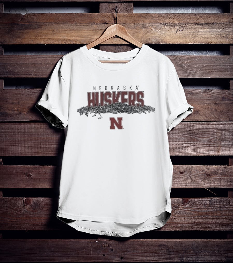 Nebraska Huskers Baseball Sunflower Seeds Logo N T-Shirt