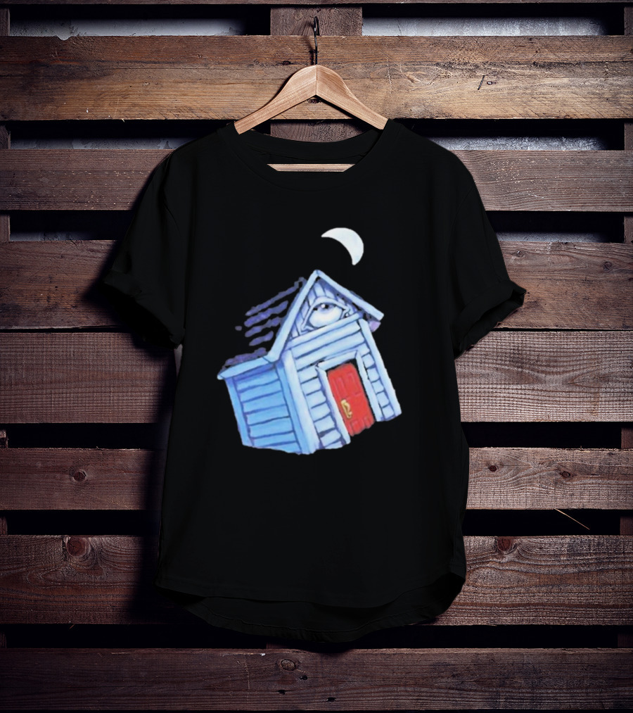 Turmoil Tinfoil Moon Eye House With Red Door T-Shirt