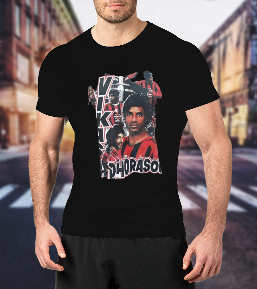Vikash Dhorasoo AC Milan Retro Collage T-Shirt