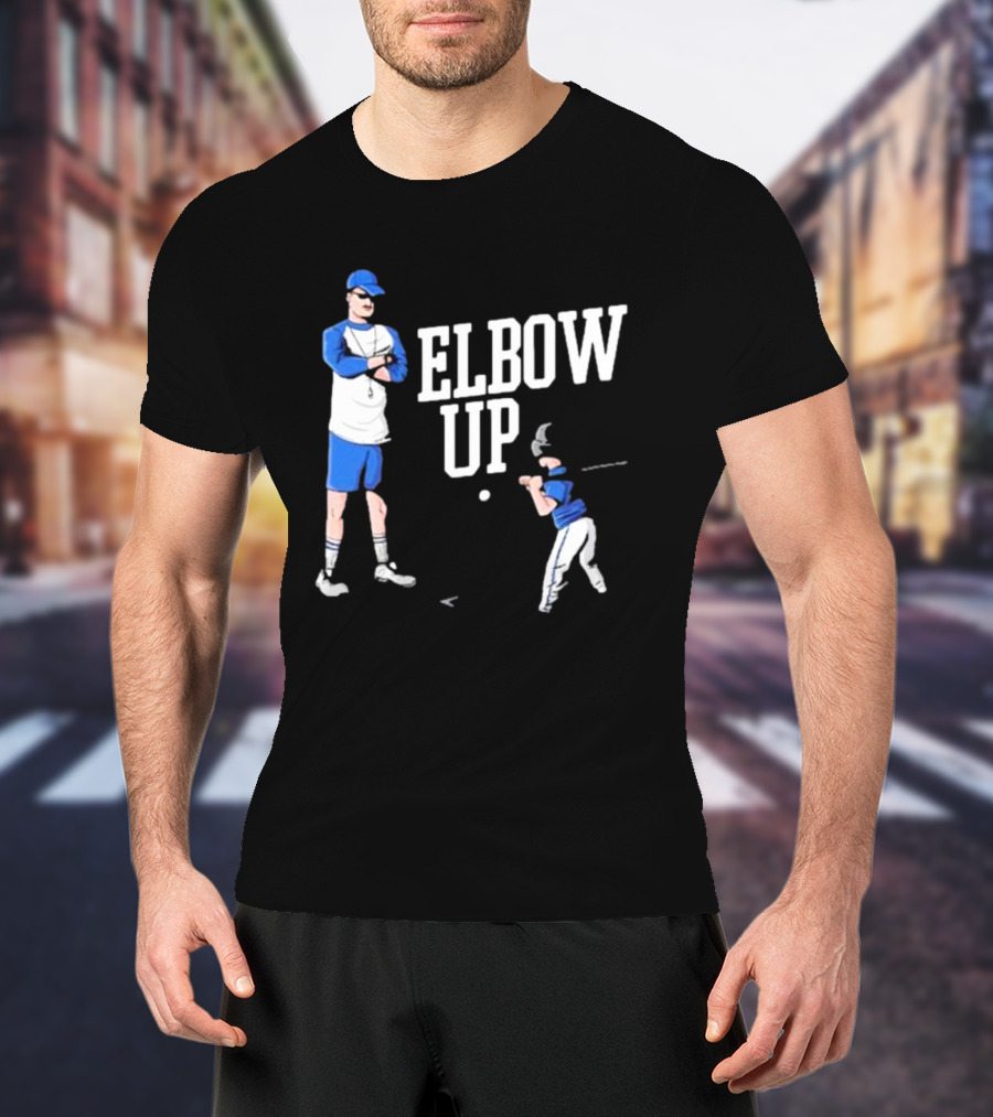 Middleclassfancy Baseball Coach Elbow Up T-Shirt