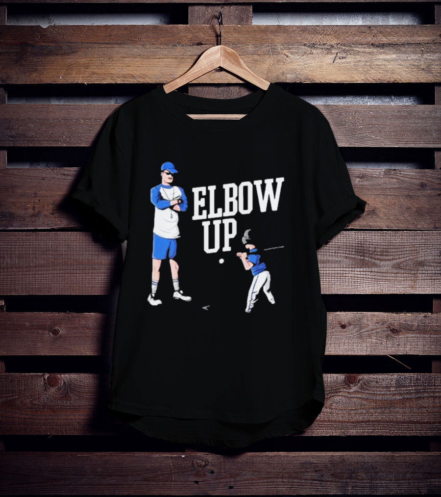 Middleclassfancy Baseball Coach Elbow Up T-Shirt