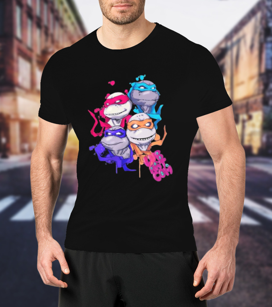 Neon TMNT Characters Pop T-Shirt
