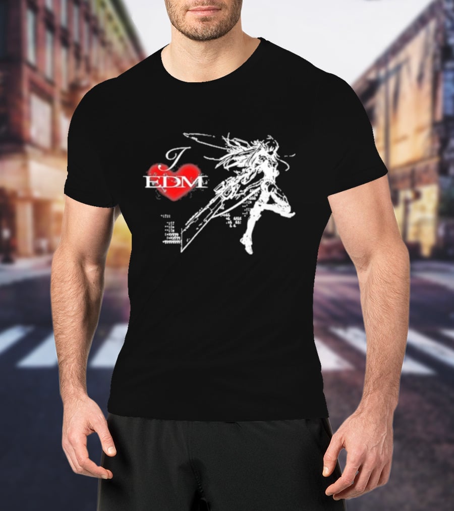 Ninajirachi I Love EDM Cyber Warrior Dance Fusion T-Shirt