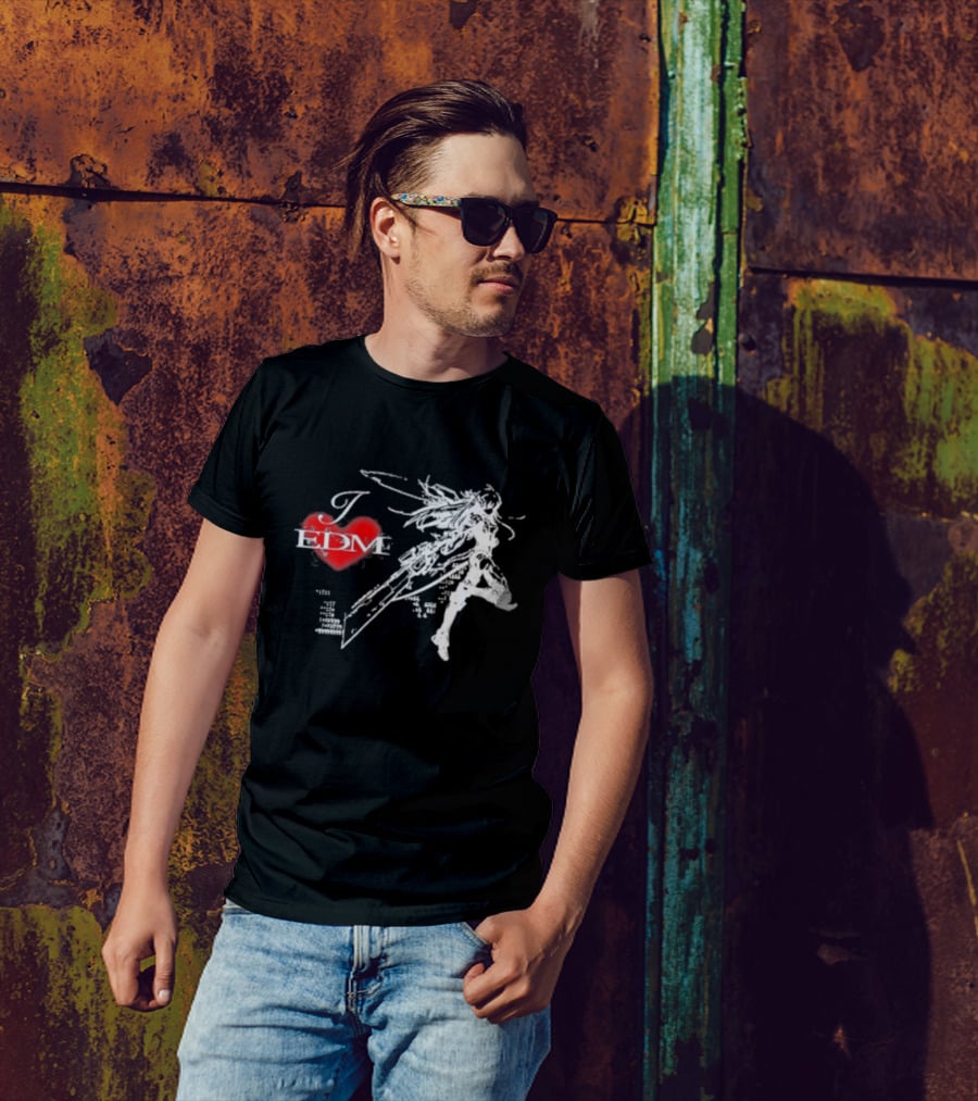 Ninajirachi I Love EDM Cyber Warrior Dance Fusion T-Shirt