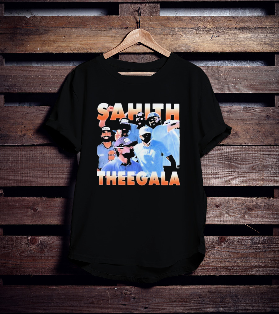 Sahith Theegala Celebratory Golf Moments T-Shirt