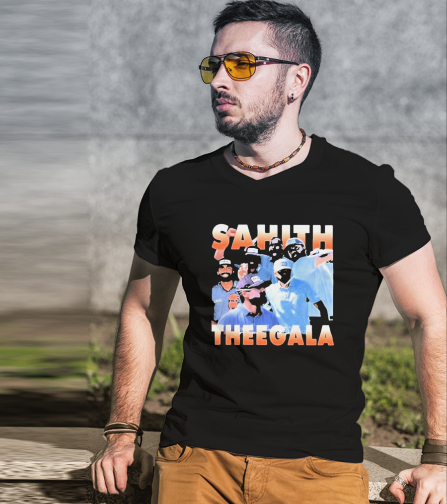 Sahith Theegala Celebratory Golf Moments T-Shirt