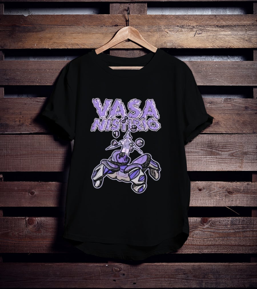 Vasa Nistirio Purple Ice Creature With Floating Crystals T-Shirt