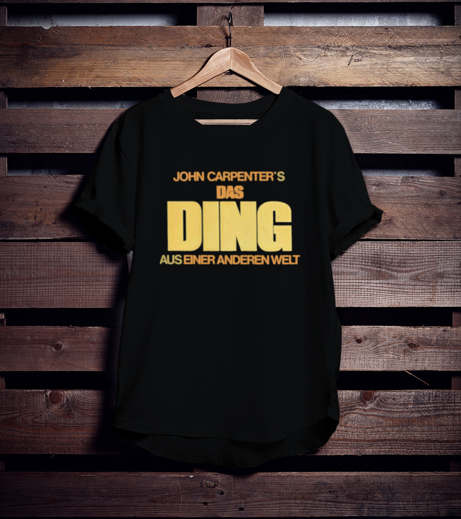 John Carpenter's Das Ding Aus Einer Anderen Welt Classic Horror Movie Title Text T-Shirt