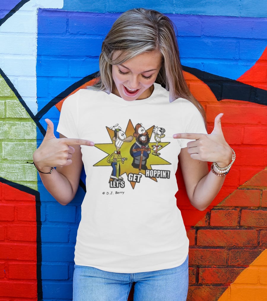 Let's Get Hoppin D.J. Berry Comic Burst T-Shirt