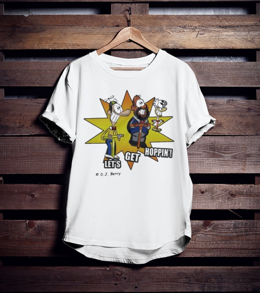 Let's Get Hoppin D.J. Berry Comic Burst T-Shirt