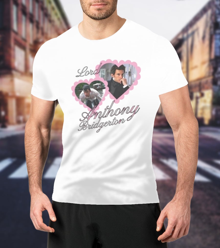 Lord Anthony Bridgerton Heart Frames And Portraits T-Shirt