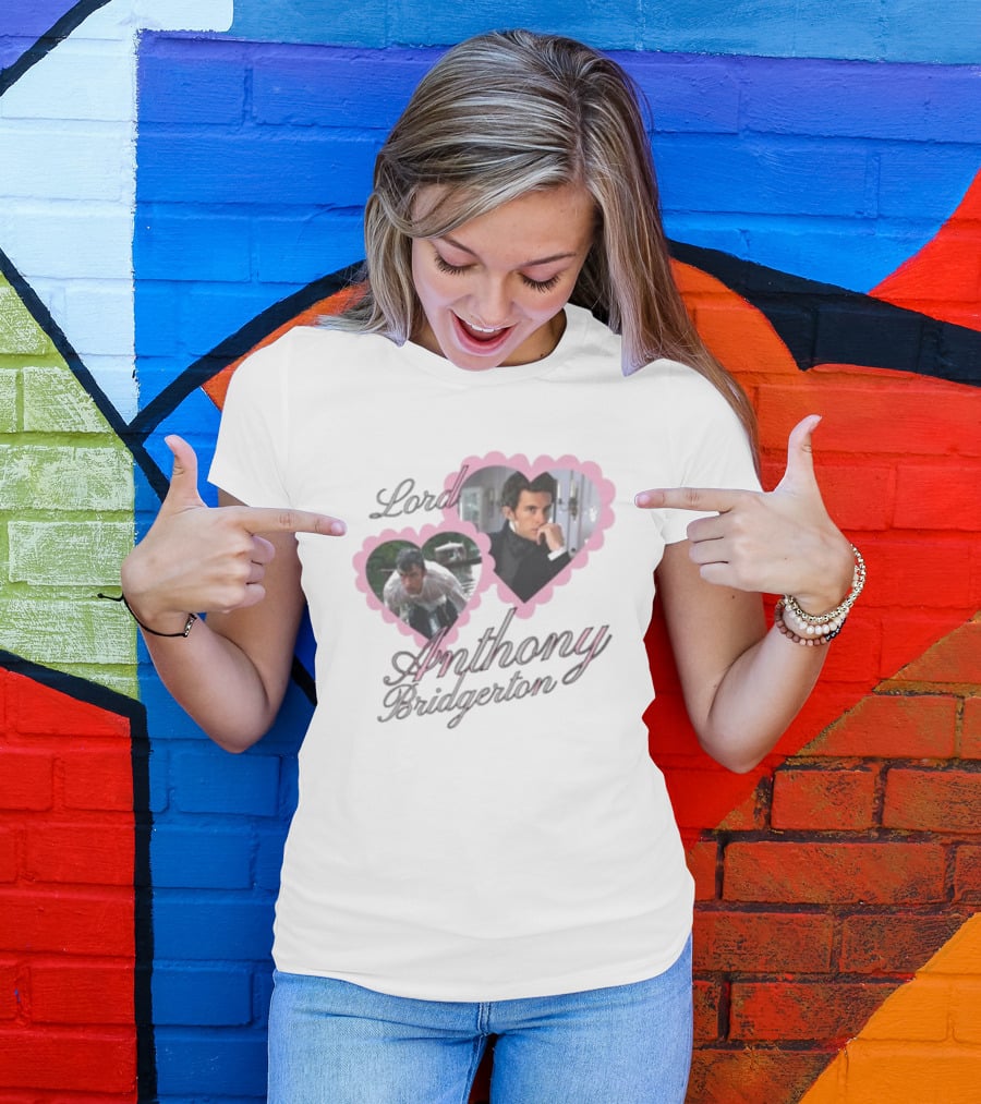 Lord Anthony Bridgerton Heart Frames And Portraits T-Shirt