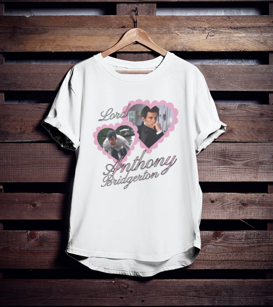 Lord Anthony Bridgerton Heart Frames And Portraits T-Shirt