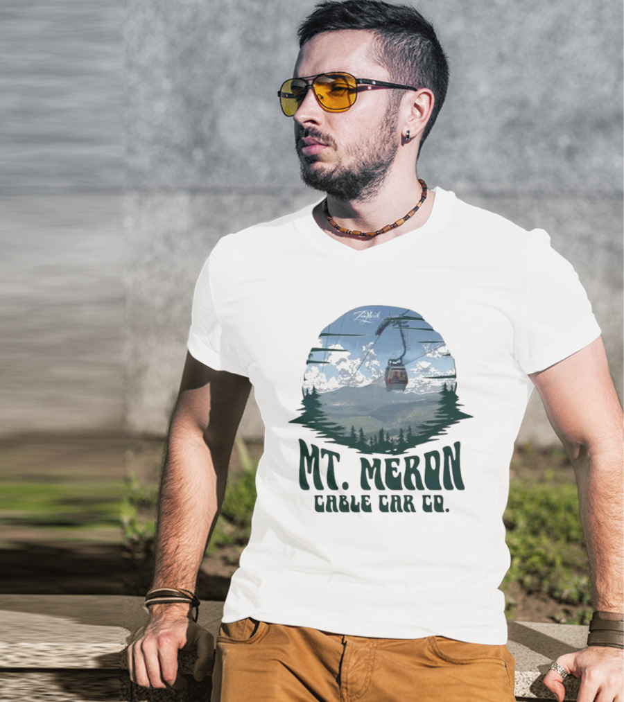 Mt Meron Cable Car Co Scenic Mountain Forest Adventure T-Shirt