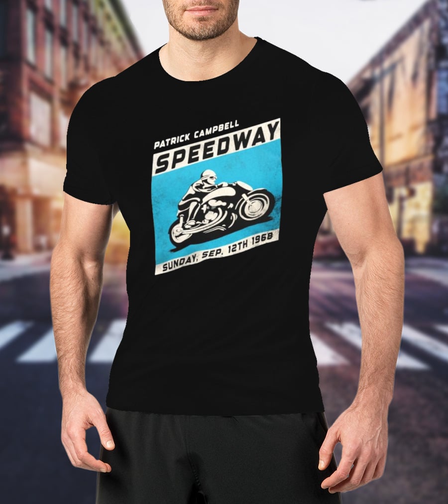 Patrick Campbell Speedway Motorcycle Racing Sunday Sep 12th 1968 T-Shirt