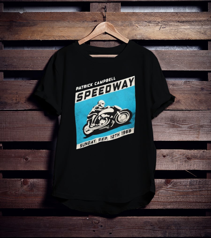Patrick Campbell Speedway Motorcycle Racing Sunday Sep 12th 1968 T-Shirt