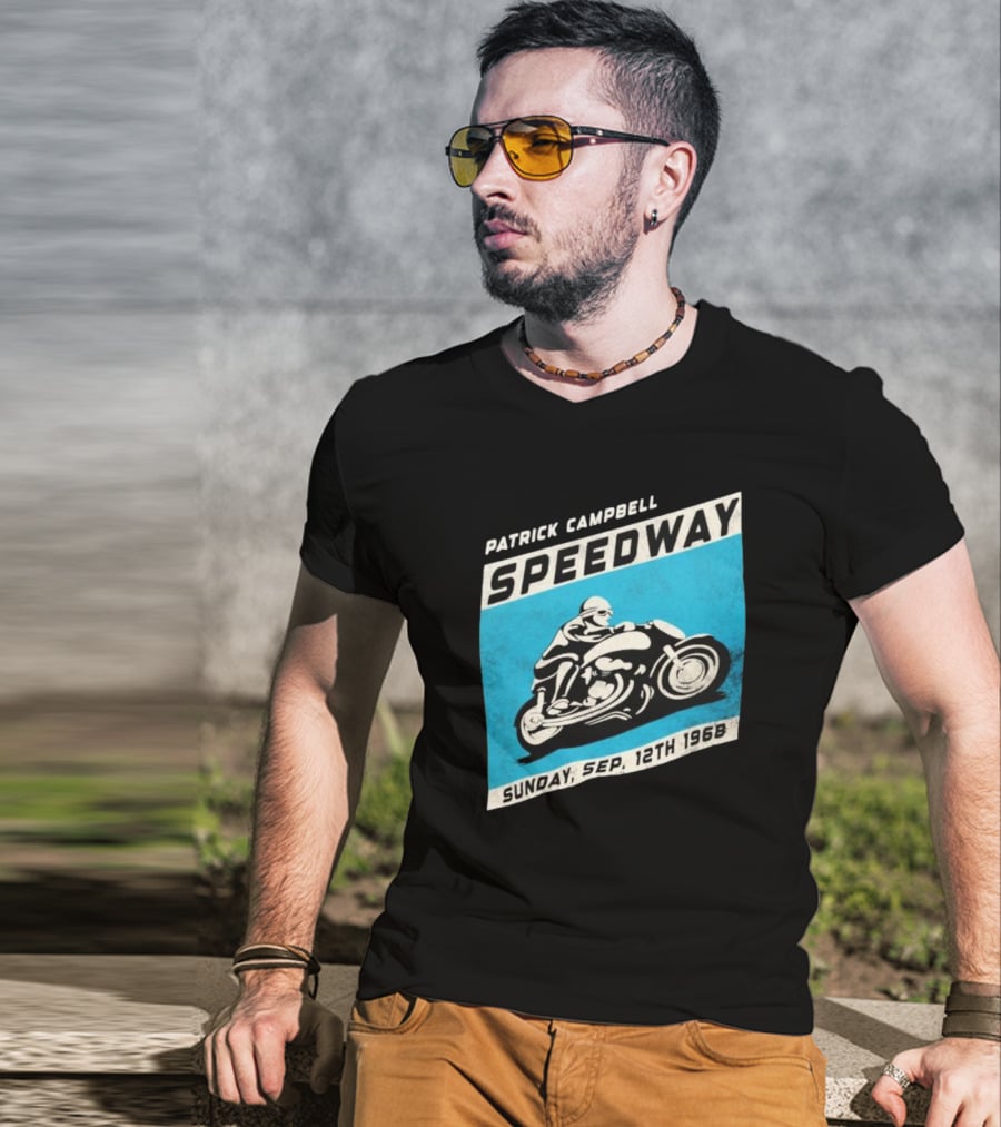 Patrick Campbell Speedway Motorcycle Racing Sunday Sep 12th 1968 T-Shirt