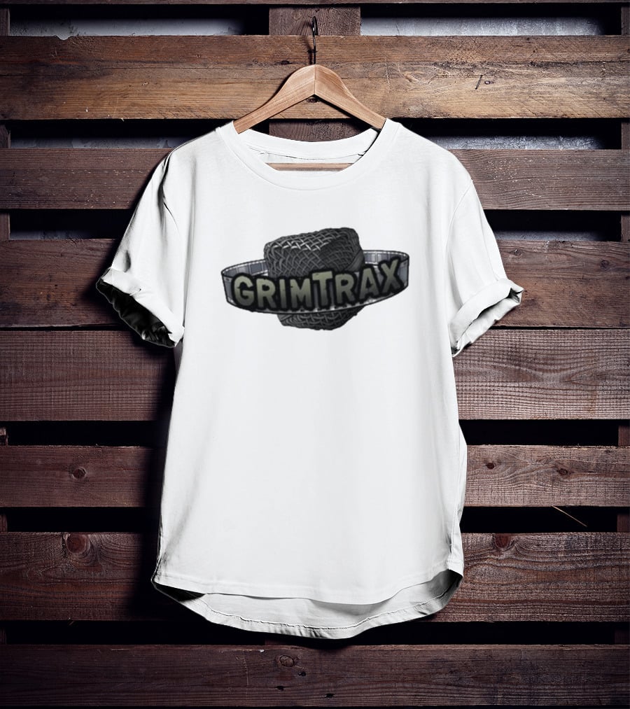 Rifftrax Grimtrax Spinning Tire T-Shirt