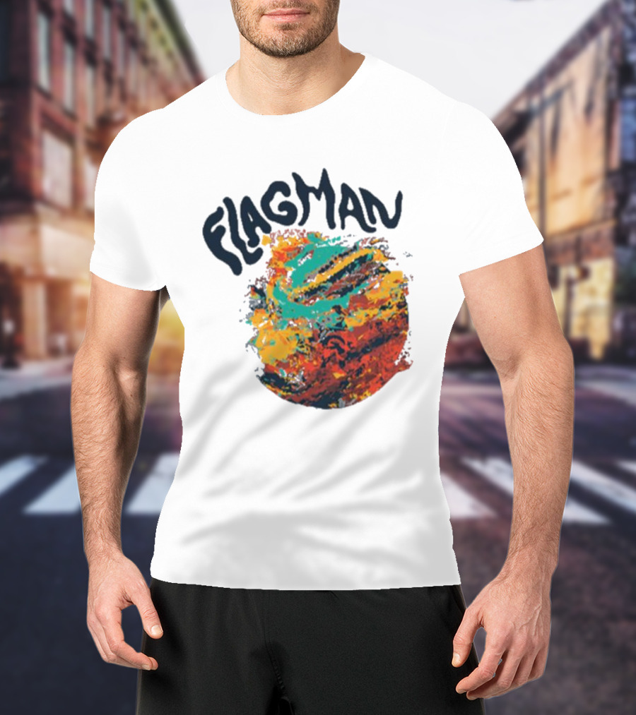 FLAGMAN Swirl Vibrant Earth Hues T-Shirt