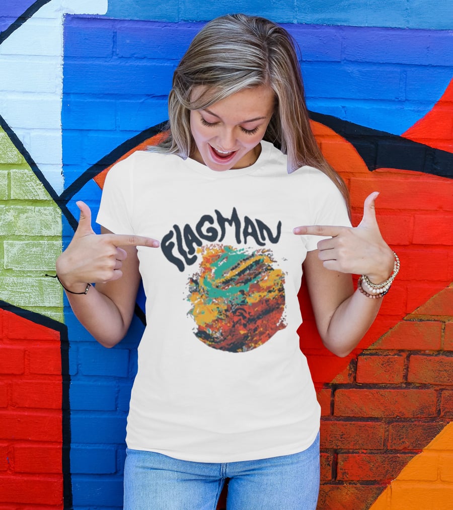 FLAGMAN Swirl Vibrant Earth Hues T-Shirt