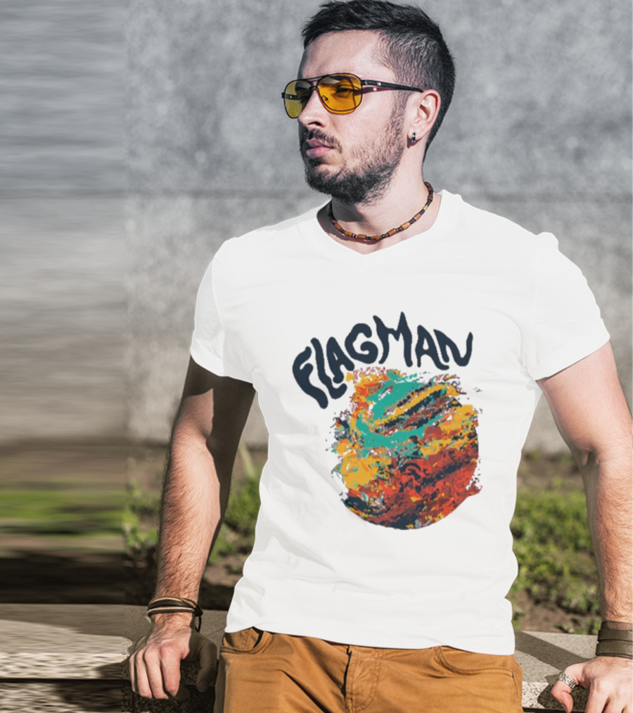 FLAGMAN Swirl Vibrant Earth Hues T-Shirt