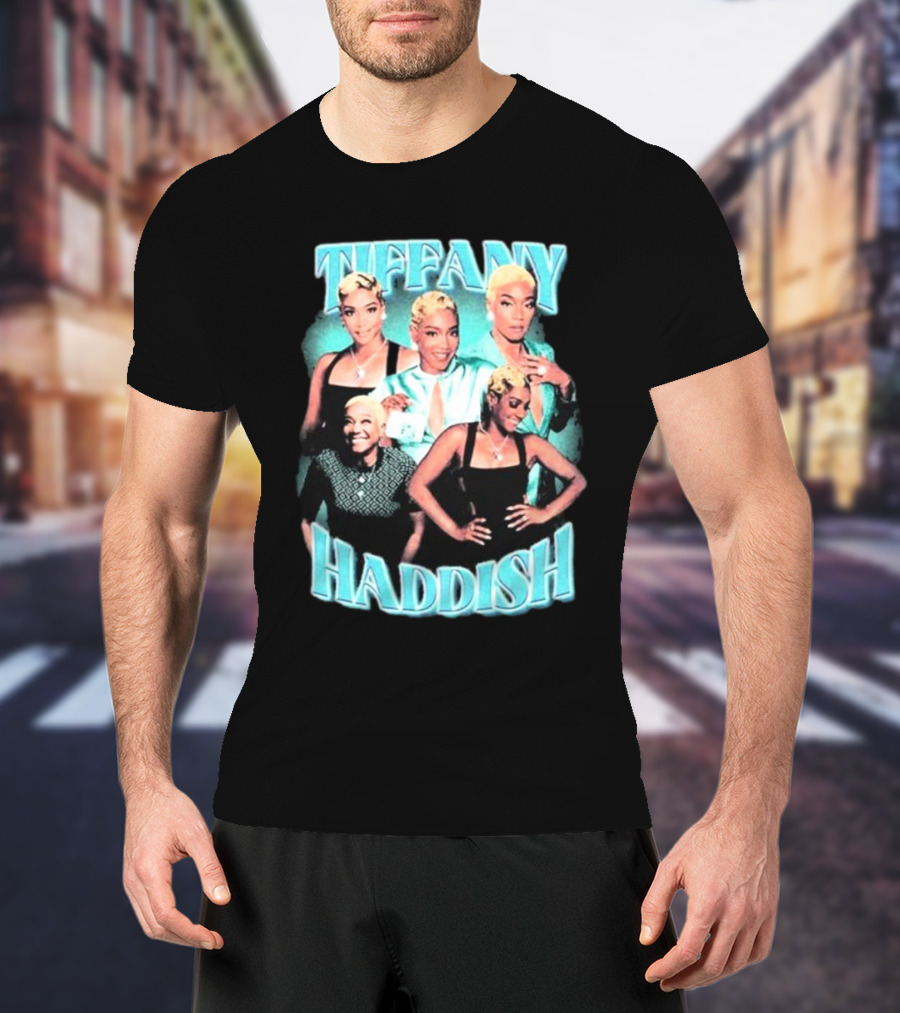 Tiffany Haddish Retro Glam Montage T-Shirt