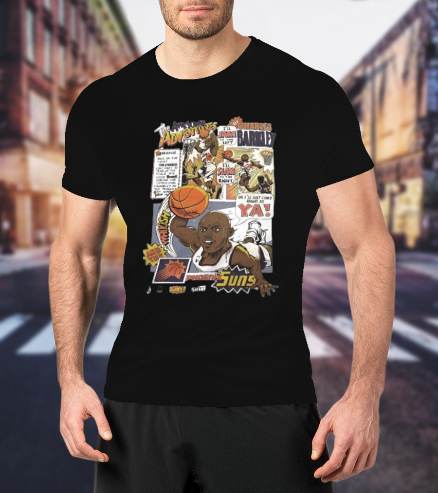 The Adventures Charles Barkley Phoenix Suns Comic Vintage 90s Salem Sportswear T-Shirt