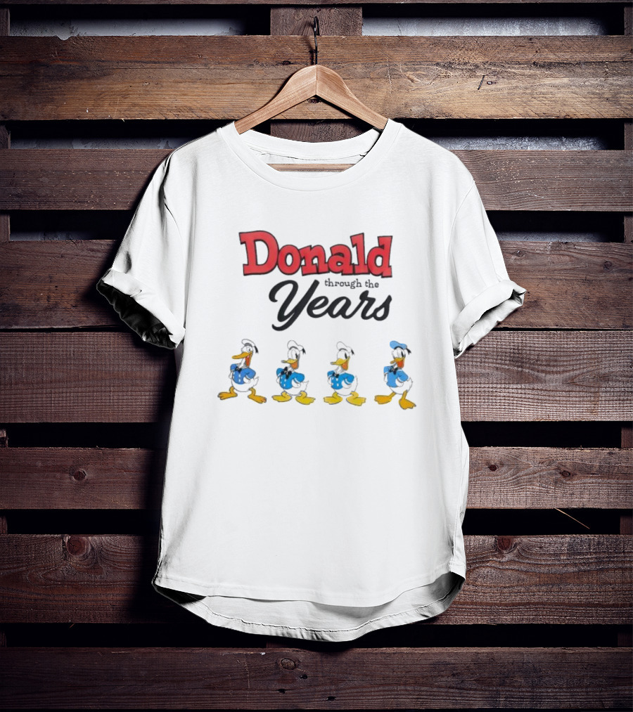 Donald Duck Through The Years Evolution Stages T-Shirt