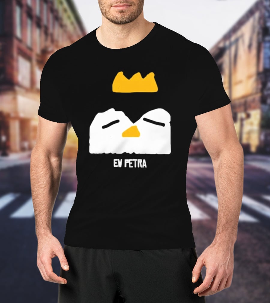 Petra Groaning Crown Face Icon Ew Text T-Shirt