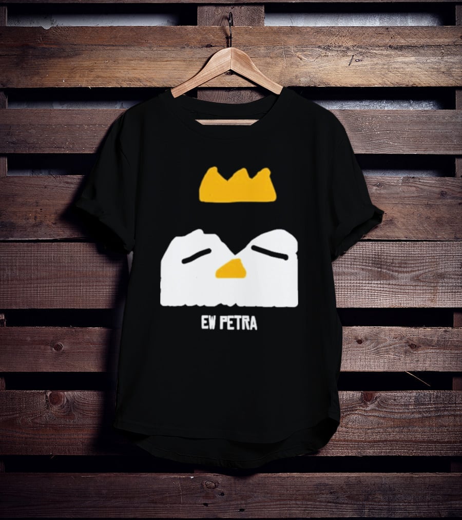 Petra Groaning Crown Face Icon Ew Text T-Shirt
