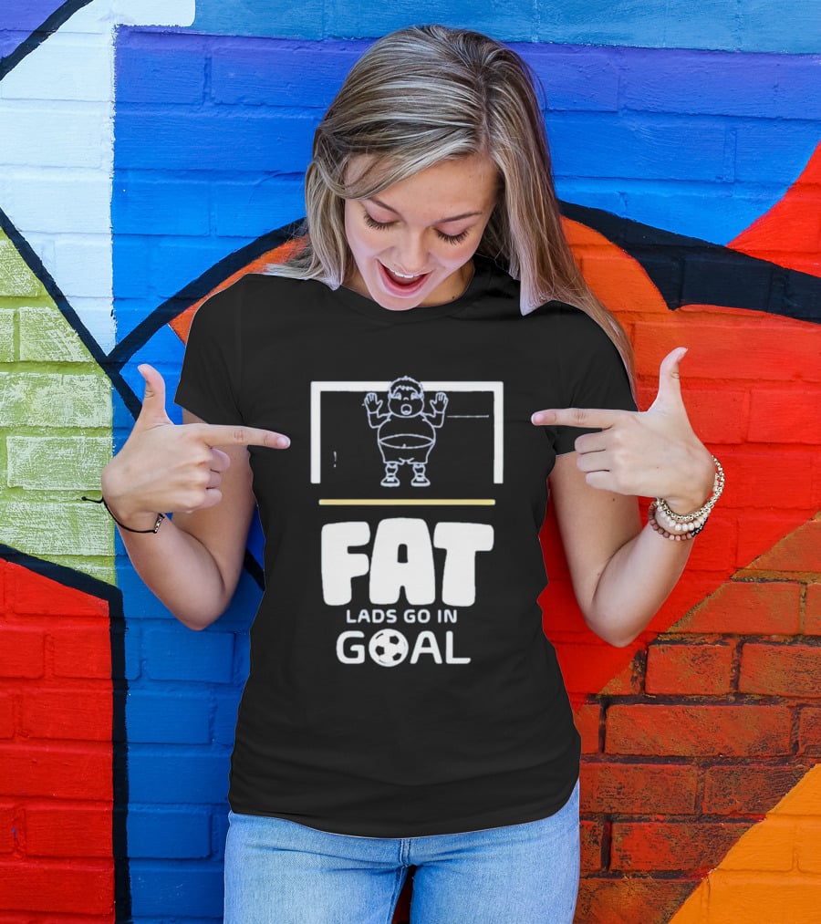 Fat Lads Go In Goal FLGIG Football T-Shirt